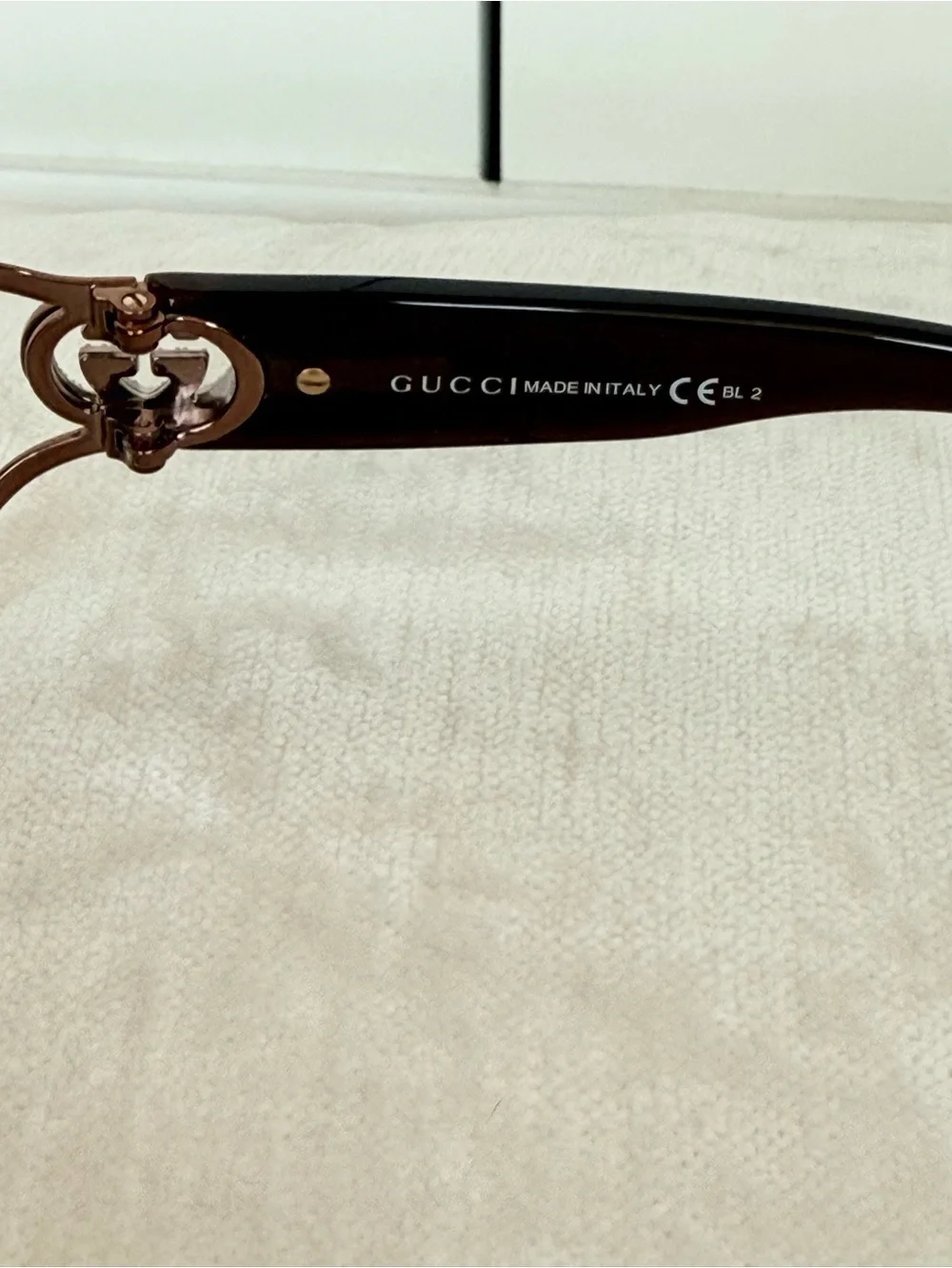 Gucci Brown Gradient Rimless Women's Sunglasses